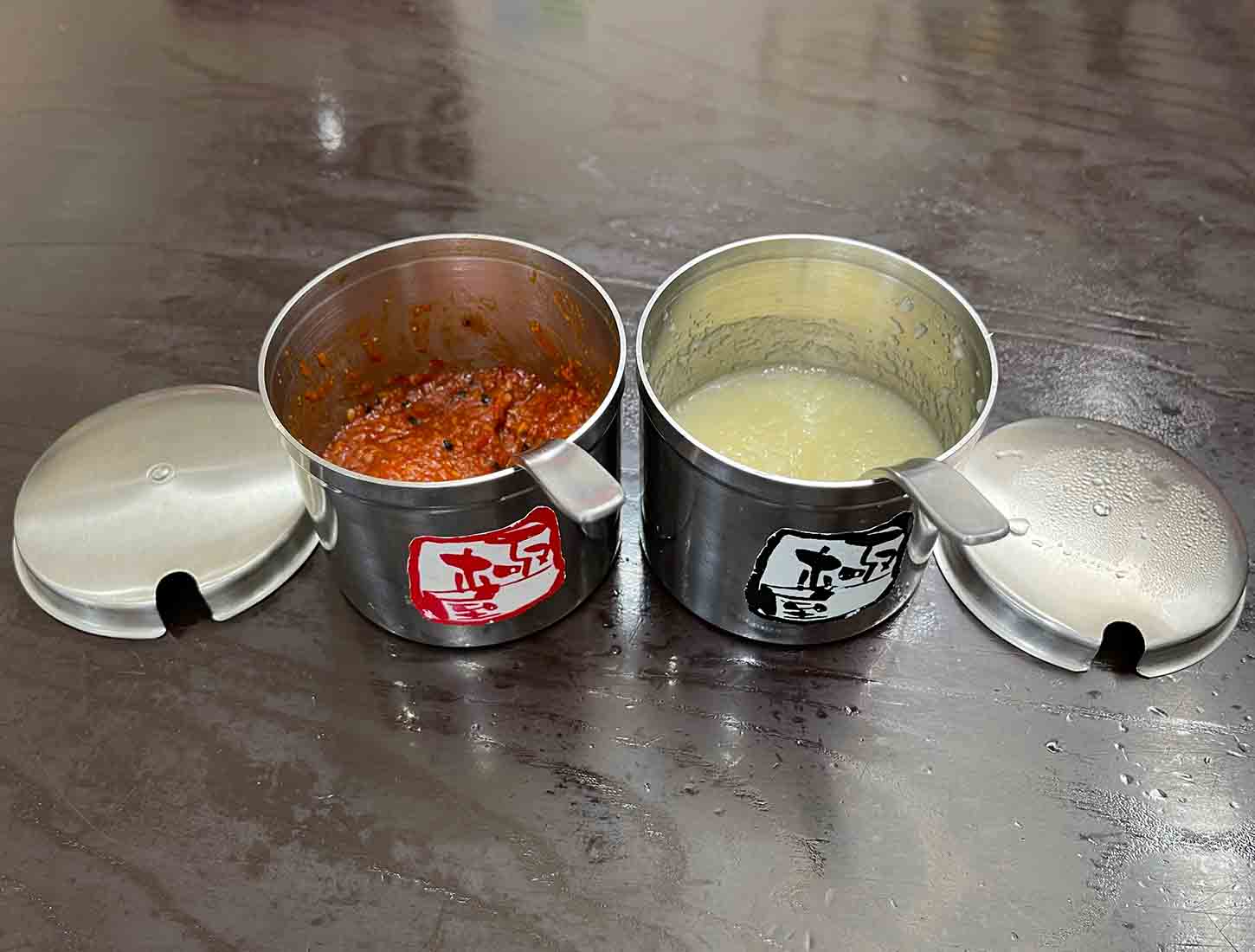 麺工房きわみや「無料トッピング」すりおろしニンニク・辛味噌 麺工房きわみや「無料トッピング」すりおろしニンニク・辛味噌