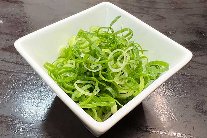 麺工房きわみや「ネギ増し」(税込120円) 麺工房きわみや「ネギ増し」(税込120円)